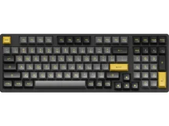 Akko Black&Gold 3098B Bluetooth RGB Double-Shot PBT Hot-Swap Silver Keyboard -Mouse Keyboard Store akko 3098b black and gold keyboard large 3 1