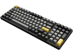 Akko Black&Gold 3098B Bluetooth RGB Double-Shot PBT Hot-Swap Star Fish Keyboard -Mouse Keyboard Store akko 3098b black and gold keyboard large 5