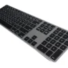 USA Matias Wireless Aluminum Backlit Keyboard Space Gray