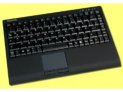 Mini Wireless Keyboard, With Built In Touchpad, Black