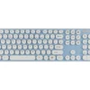 Blue Round Key Chiclet Style Quiet Keyboard