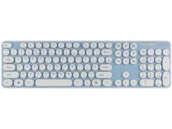 Blue Round Key Chiclet Style Quiet Keyboard
