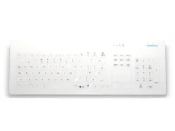 Cleankeys Wireless Glass Easy Clean Medical Touchpad Keyboard