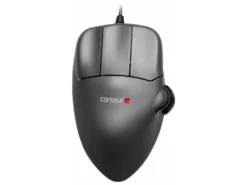 Contour Mouse, Grey Metal, Left Handed, Medium