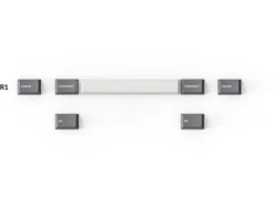 UK US Double Shot PBT Full Keycap Set Grey White And Blue 219 Keycaps -Mouse Keyboard Store double shot pbt full 219 keycap set grey white blue us uk large 4