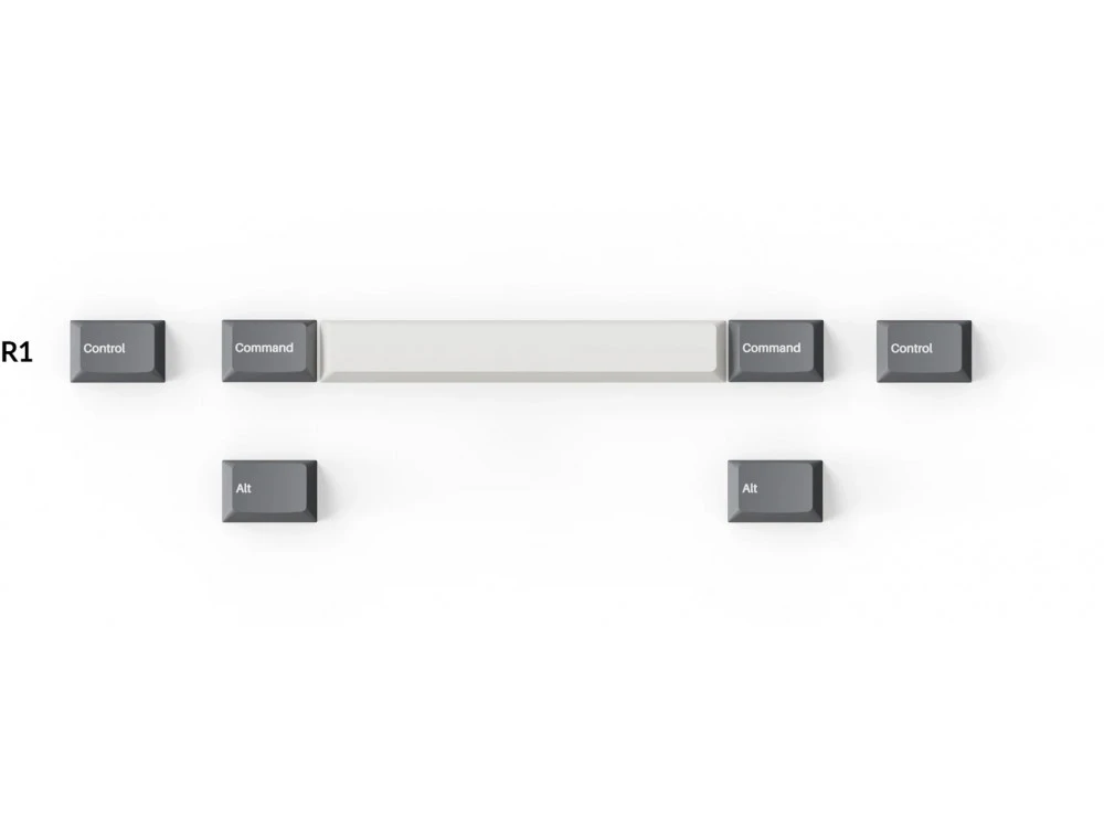 UK US Double Shot PBT Full Keycap Set Grey White And Blue 219 Keycaps - Image 5