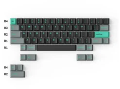 UK US Double Shot PBT Full Keycap Set Hacker Mint 219 Keycaps -Mouse Keyboard Store double shot pbt full 219 keycap set hacker mint us uk large 2