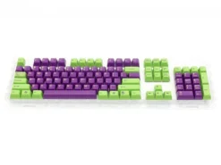 Double Shot Filco 104 Key USA Keyset, Green & Purple