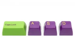 Double Shot Filco 104 Key USA Keyset, Green & Purple -Mouse Keyboard Store double shot filco key set usa green purple large 7