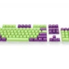 Double Shot Filco 104 Key USA Keyset, Purple & Green