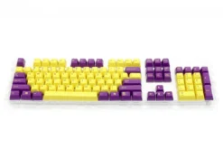 Double Shot Filco 104 Key USA Keyset, Purple & Yellow