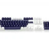 Double Shot Filco 104 Key USA Keyset, White & Navy Blue