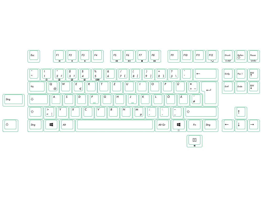 Filco Convertible 2 Tenkeyless MX Brown Tactile German ISO Keyboard 4 Filco Convertible 2 Tenkeyless MX Brown Tactile German ISO Keyboard - Image 4