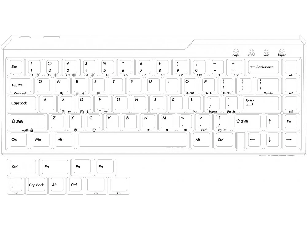 USA Majestouch Xacro M3A Programmable MX Silent Red Soft Linear Keyboard 12 USA Majestouch Xacro M3A Programmable MX Silent Red Soft Linear Keyboard - Image 12