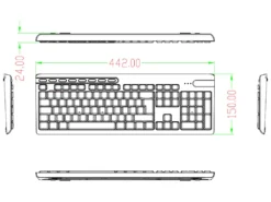 French (AZERTY) Keyboard Black -Mouse Keyboard Store french keyboard black usb large 1