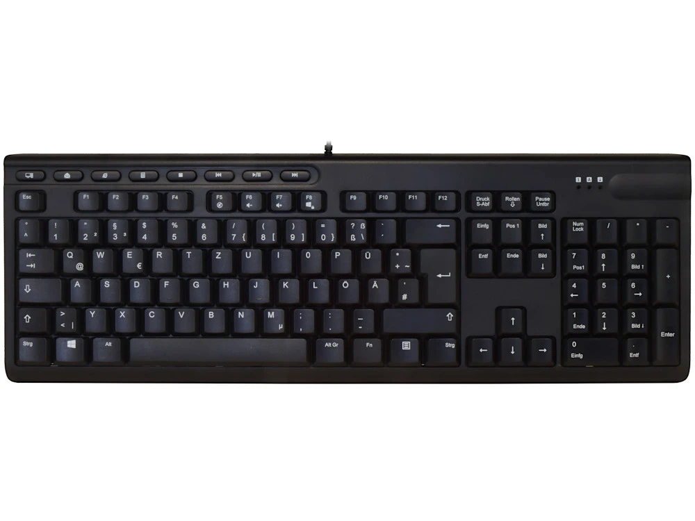 German (QWERTZ) Keyboard Black 1 German (QWERTZ) Keyboard Black