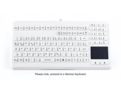 InduKey Induproof Advanced Compact Silicone Keyboard With Touchpad IP68