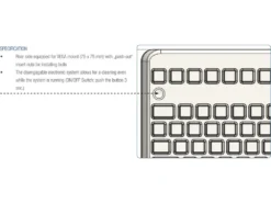 InduKey Induproof Advanced Compact Silicone Keyboard With Touchpad IP68 -Mouse Keyboard Store induproof advanced compact silicone touchpad keyboard ip68 large 3