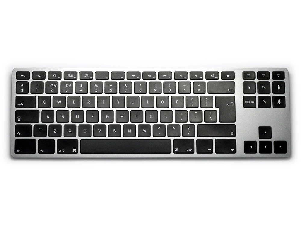 UK Matias Wireless Aluminum Tenkeyless Keyboard For Mac Space Grey 1 UK Matias Wireless Aluminum Tenkeyless Keyboard For Mac Space Grey