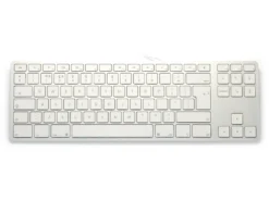 UK Matias Wired Aluminum Tenkeyless Keyboard For Mac Silver