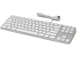 USA Matias Wired Aluminum Tenkeyless Keyboard For Mac Silver