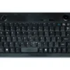 Mini Wireless Keyboard Black With Built In Trackball And Scroll Wheel