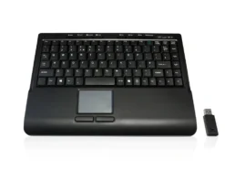 Mini Wireless RF Keyboard With Touchpad Black