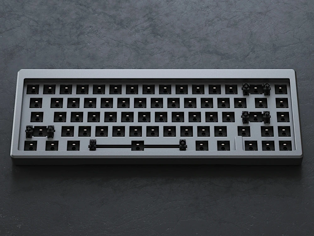 Akko ANSI MOD 005 DIY Kit 65% RGB Aluminium Space Gray Hot-Swap Keyboard 2 Akko ANSI MOD 005 DIY Kit 65% RGB Aluminium Space Gray Hot-Swap Keyboard - Image 2