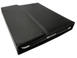 Silver Blue Glow Wireless Keyboard With Luxury Case For IPad