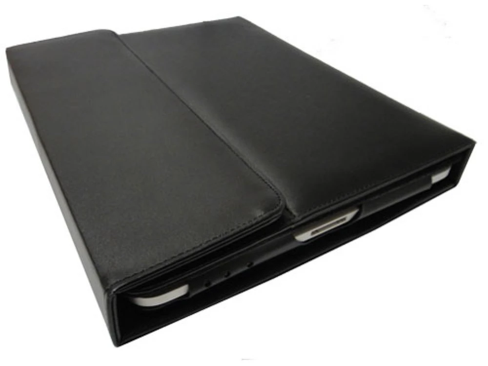 Silver Blue Glow Wireless Keyboard With Luxury Case For IPad