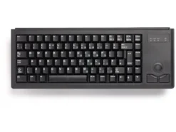 CHERRY Mini Keyboard, Black, USB With Built In Trackball