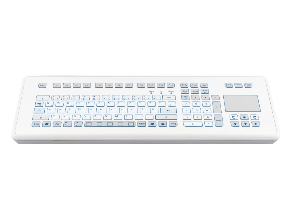 Industrial TKS Desktop Keyboard With Integrated Touchpad