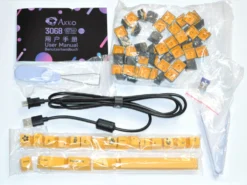 UK Akko Black&Gold 3068B 65% Bluetooth RGB Double-Shot PBT Hot-Swap Jelly Purple Keyboard -Mouse Keyboard Store uk akko 3068b black and gold keyboard large 1 1