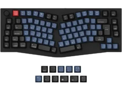 UK Keychron Q10 Ergo QMK RGB Linear Aluminium Mac/PC Carbon Black Custom Keyboard With Knob