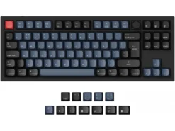 UK Keychron Q3 QMK RGB Aluminium Mac/PC Carbon Black Linear Custom Keyboard With Knob