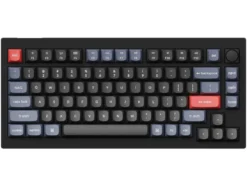USA Keychron V1 QMK RGB Tactile Assembled Mac/PC Carbon Black Custom Keyboard With Knob
