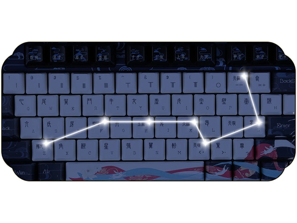 V502 USA VPH87 Chang' E PBT Backlit Hot-Swap Kailh Prestige Light Keyboard 3 V502 USA VPH87 Chang' E PBT Backlit Hot-Swap Kailh Prestige Light Keyboard - Image 3