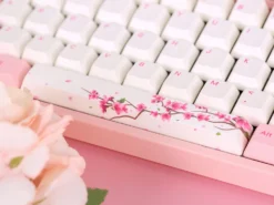 V002 UK VA88M V2Sakura PBT Backlit MX Red Soft Linear TenKeyLess Keyboard -Mouse Keyboard Store varmilo va88m uk sakura usb c keyboard large 1 2