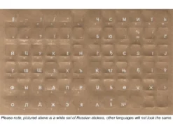 Transparent Keyboard Overlay Sticker Set, White Czech Legends