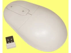 SILVER SEAL White Wireless Laser Mouse Waterproof And Antimicrobial