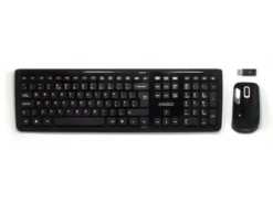 Piano Black Wireless Keyboard And Mouse Set