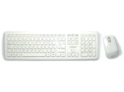 Piano White Wireless Keyboard And Mouse Set