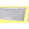Piano White Mini Wireless Keyboard And Mouse Set