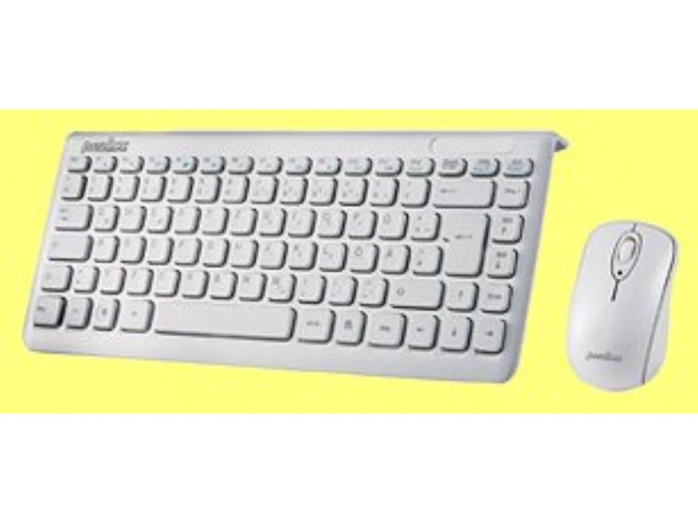 Piano White Mini Wireless Keyboard And Mouse Set
